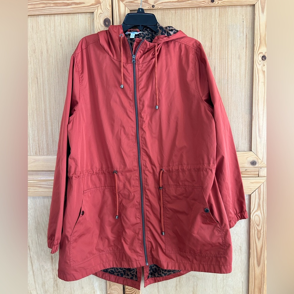 Time and Tru Hooded Lightweight Anorak Jacket Sz 1X Retail $29.98